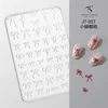 Sweater Hat Wool Lace Grid Bowknot Christmas Snowflake Silicone Carving Mold Mould Nail Art Accessory Manicure Tool DIY Template 6