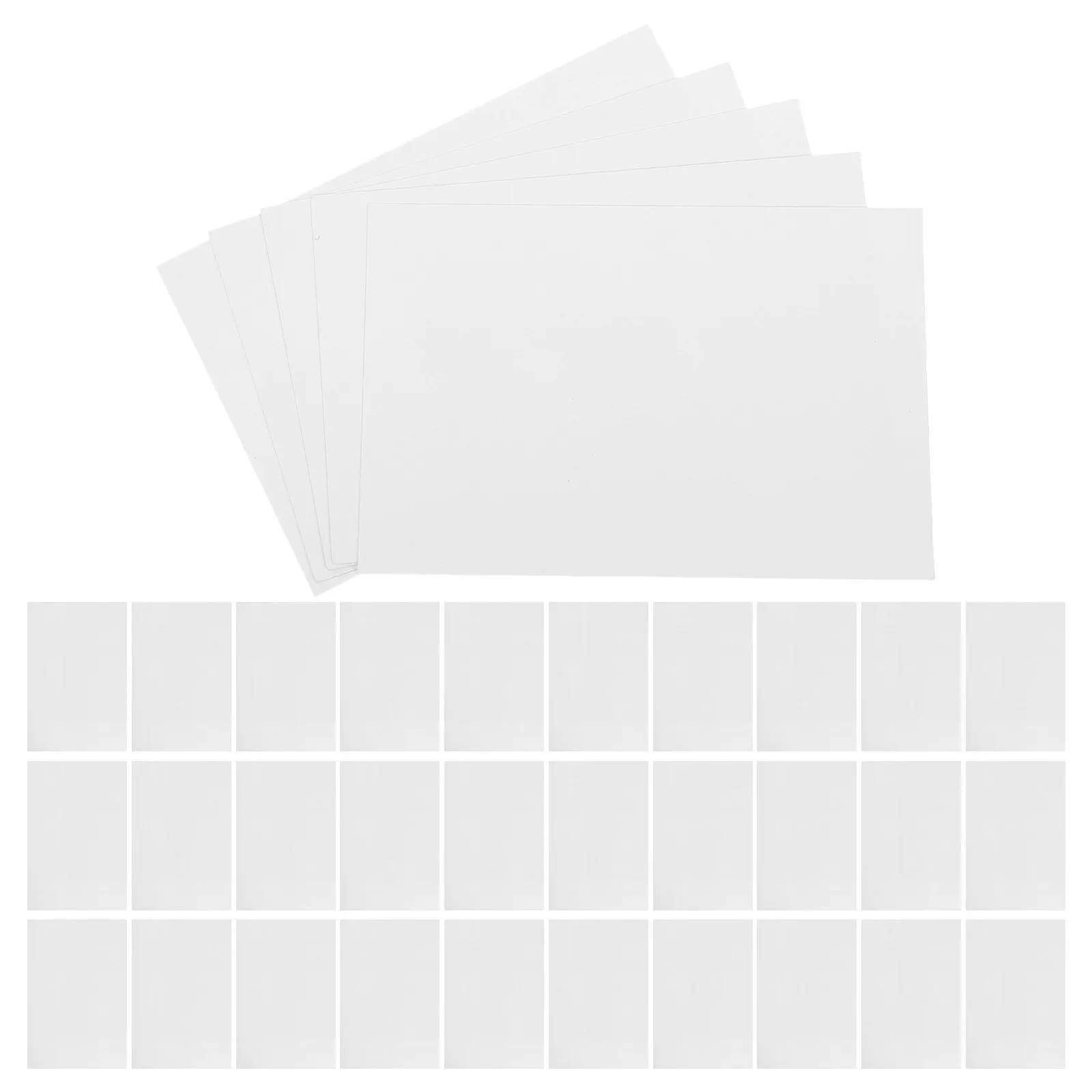 75Pcs DIY 초대장 공예용 빈 두꺼운 흰색 카드지 종이 엽서 용지 그림 그리기 필기 영어