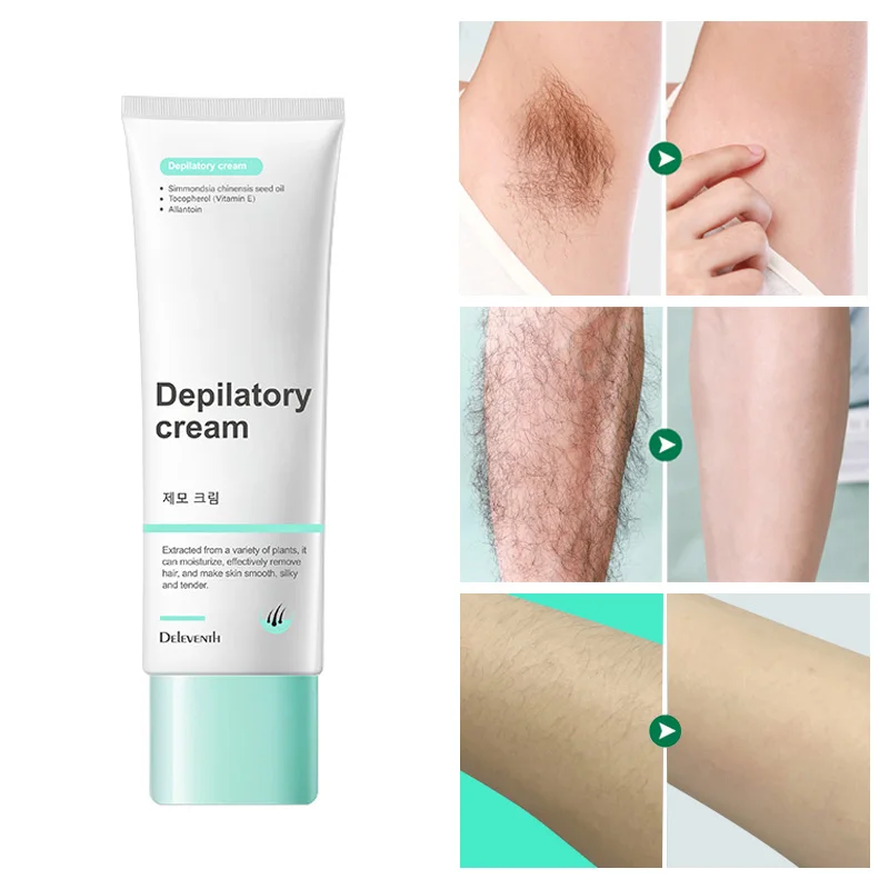 

Gentle Painless Depilatory Cream Quick Removal Legs Armpit Pubic Hair for Women Men Hair Growth Inhibitor Hair Remover Cream