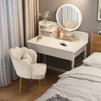 Commode chambre simple moderne petit appartement table de maquillage table de maquillage coiffeuse petite 2025 lumière luxe nouveau 1
