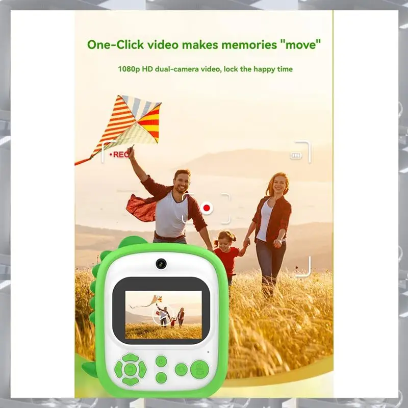 Hot Selling-Kids Camera Instant Print Mini Printer 2.4 Inch Screen 12MP 1080P HD Video Camera Kids Instant Digital Camera,Kids C