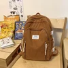 Softback Nylon Fashion Backpacks Solid Color 2024 High Quality Bags for Women Casual Interior Zipper Pocket Backpacks 1