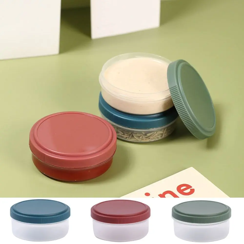 Barbecue Spice Jar Plastic Salad Sauce Cup 50/75ML Anti-seepage Condiment Container Mini with Lid Seasoning Box Travel 2