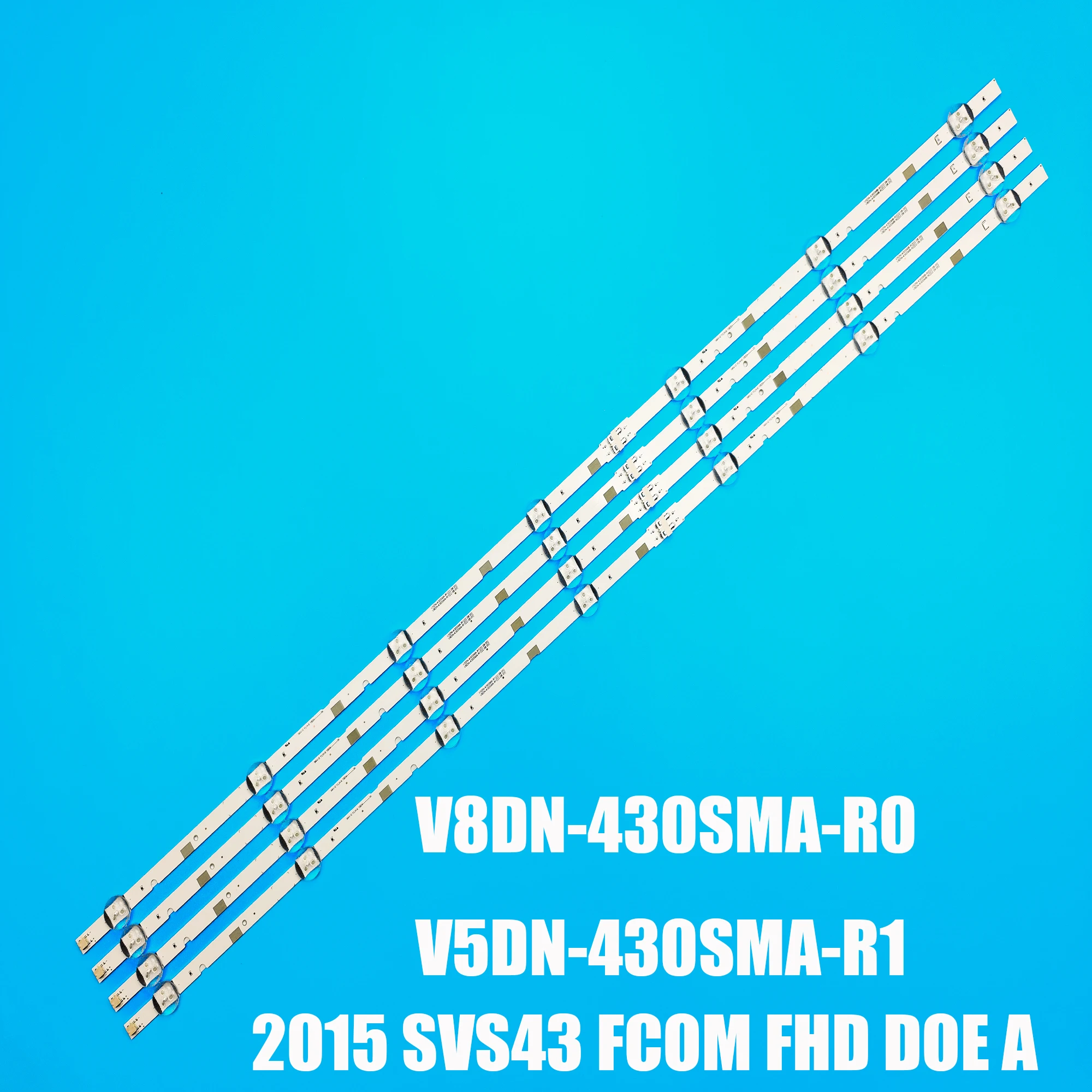 8PCS LED 백라이트 스트립 삼성 43 "TV 2015 SVS43 FCOM FHD DOE B UA43J51SW ...