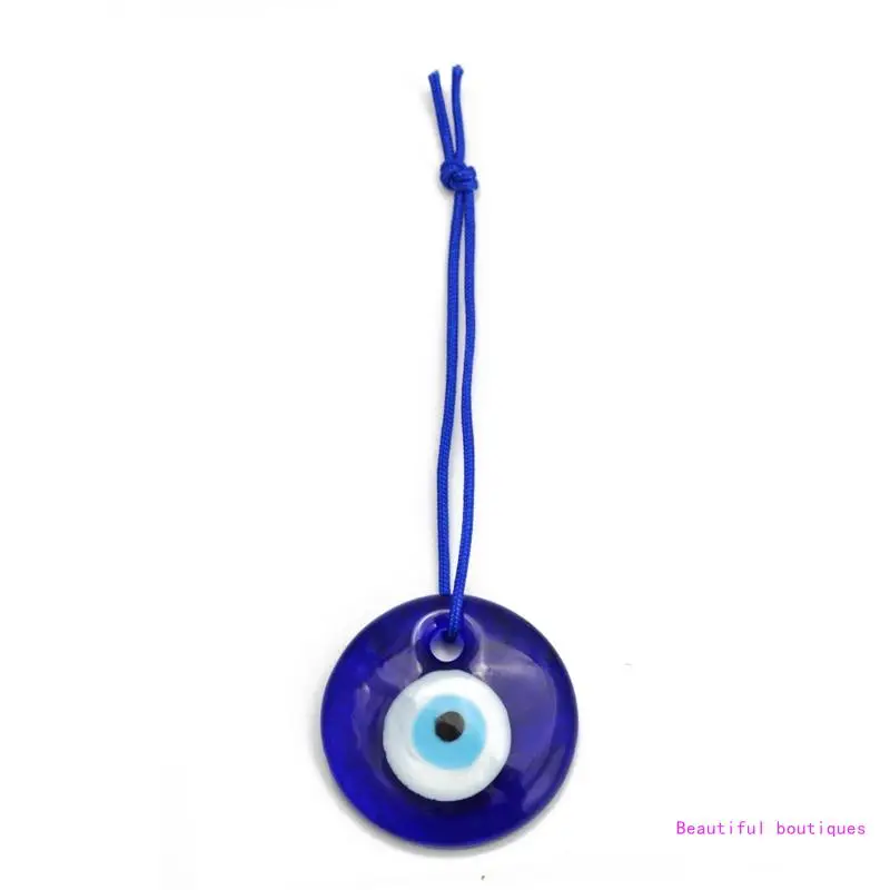 

Demon Eye Pendant Turkish Blue Glass Eye Pendant Luck Amulet for Protection Pendant Nylon Rope Eye Charms for Women Men DropShip
