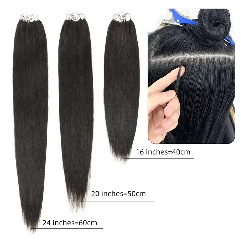 Straight Miracle Knots Crochet Hair For Braiding 100% Human Hair Extension Bone Straight Feathered Human Crochet Hair 3