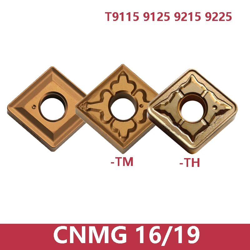 

CNMG CNMG160608 CNMG160612 CNMG190608 CNMG190612 CNMG190616-TM-TH T9115 T9125T9215 T9225 For Steel Carbide Inserts Lathe Cutter