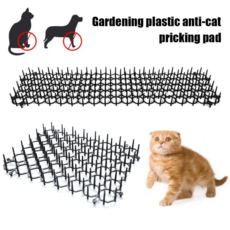 Cat Mats Anti-Cat Garden Dogs Repellent Mat Stimulation Strips Keep Cats Away Safe Plastic Spike Garden Protection Accessories