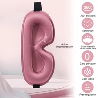 Blackout Eye Mask 3D Deep Contoured Sleep Mask Lash Extensions No Pressure Blindfold Sleeping Eye Mask Women Men Side Sleepers 1