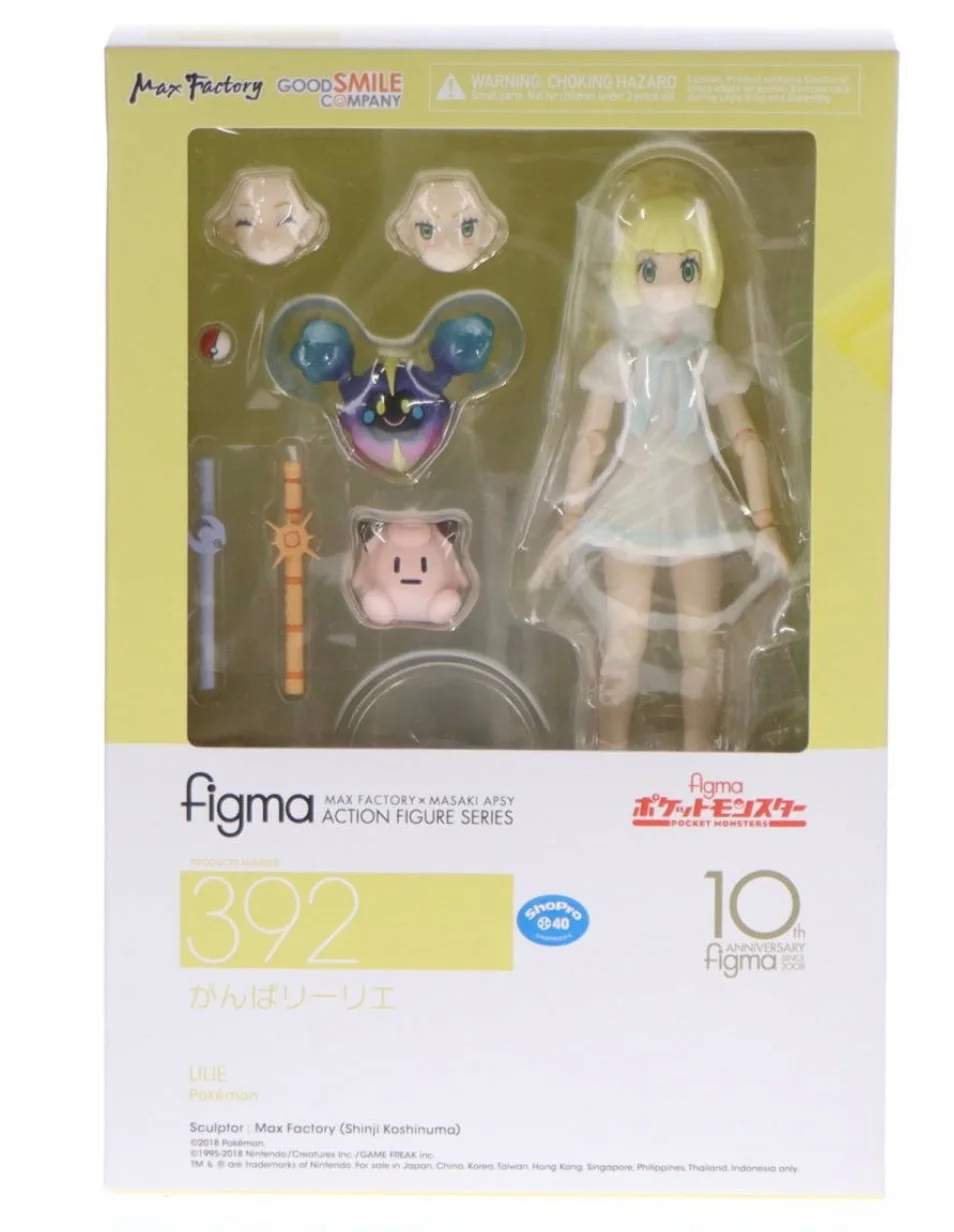 In Stock Original Max Factory Figma 392 Lillie Pokémon Sun