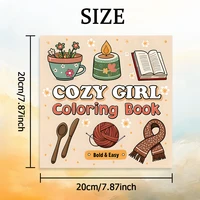 COZY GIRL Bold-easy Patterns Coloring Book for Adults Cute Drawing Book Perfect Gift for Party and Birthday 2