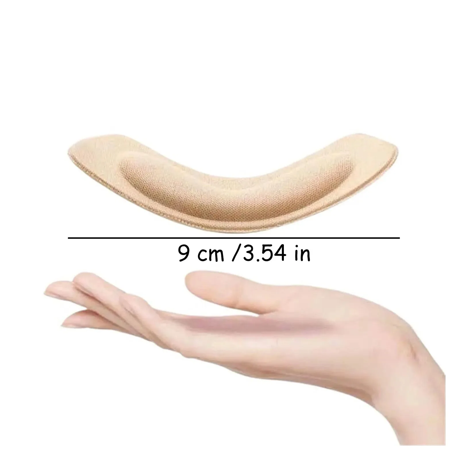 8 Pcs Heel Pads For Too Big Shoes Self-Adhesive Heel Protectors Inserts Improved Shoe Fit And Comfort Prevent Slip