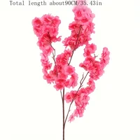 Artificial Cherry Blossom Pink White Cherry Tree Silk Flower Spring Cherry DIY Bonsai Arch Wedding Props Home Decoration 4