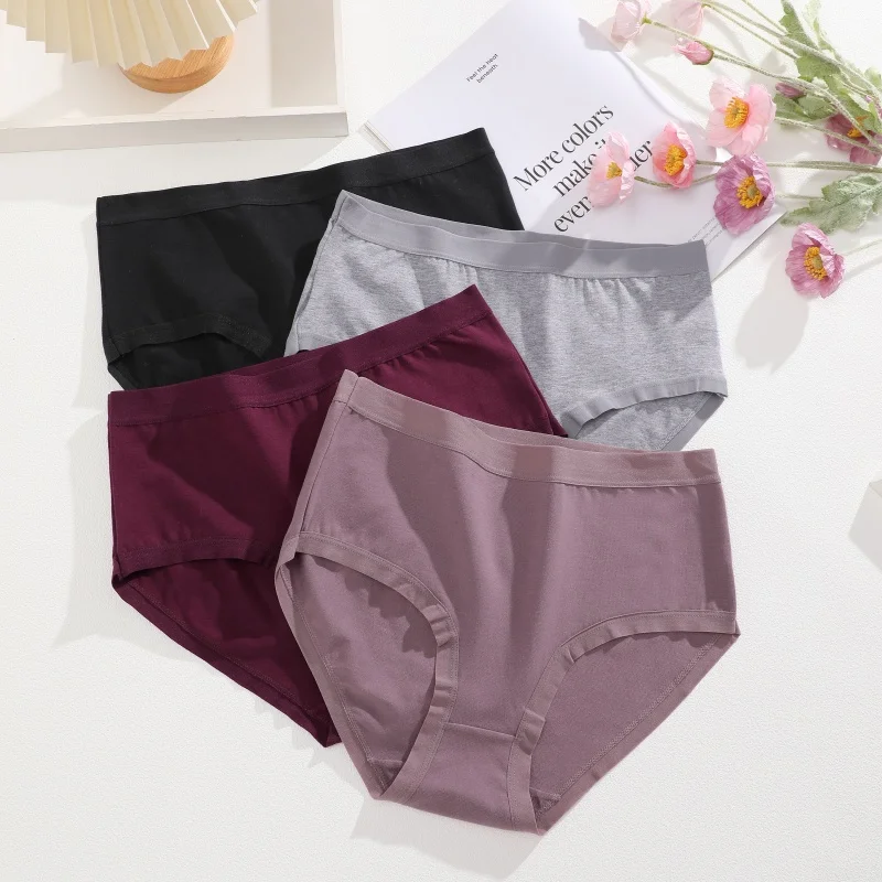 Cotton Seamless Panties - High Waist Briefs With Elastic Waistband | Breathable Women Underwear