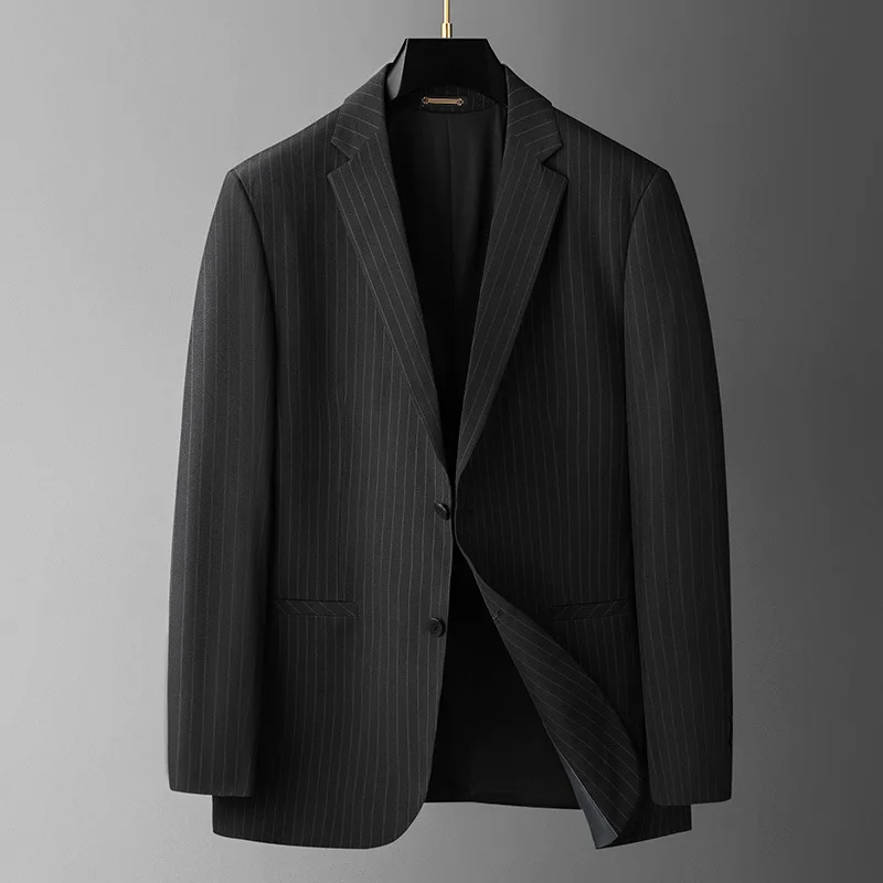 

New Arrival Fashion Casual Men's Spring Suepr Large Vertical Stripe Suit Coat Men Blazer Plus Size XL 2XL 3XL 4XL 5XL 6XL 7XL