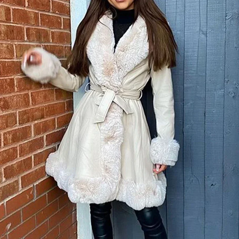 Длинные Куртки из искусственной кожи