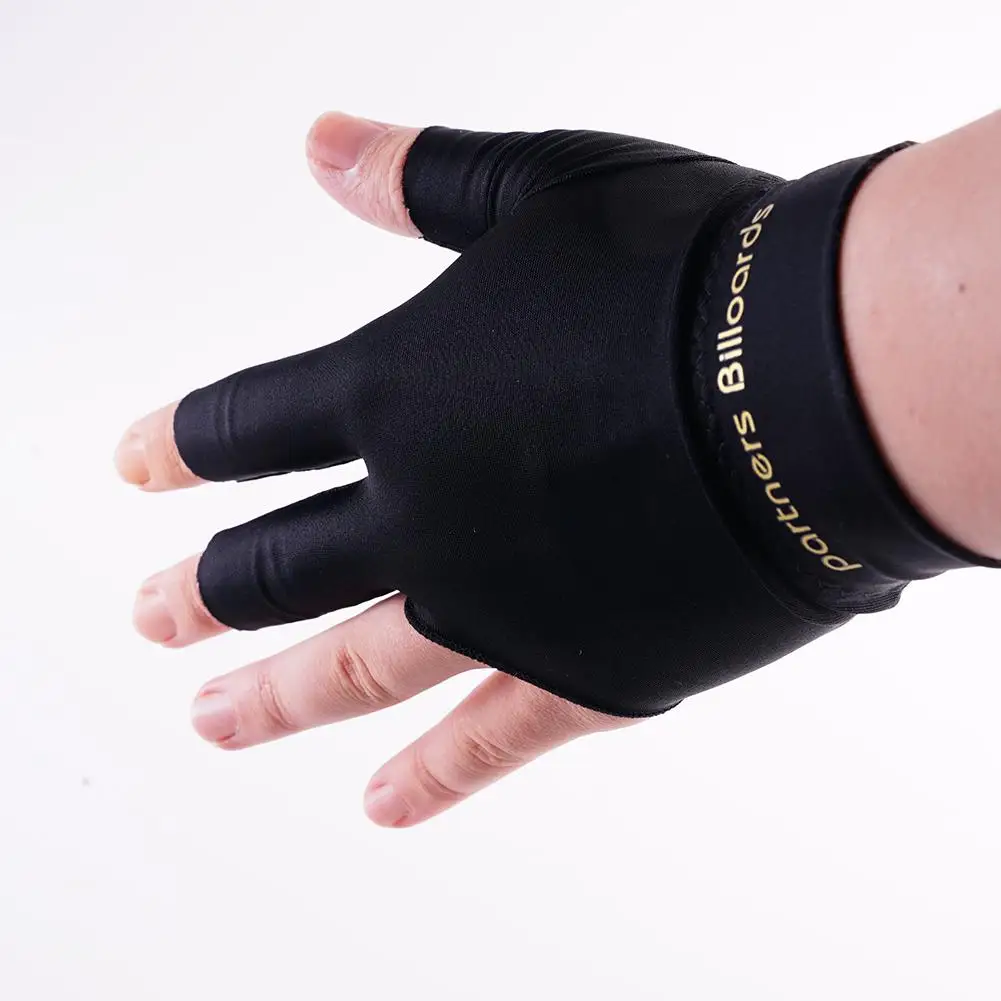 1pc Billiard Gloves Three Finger Smooth Biliardo Gusanti Accessories Fingerless Gloves Nylon Non Slip Single Gloves