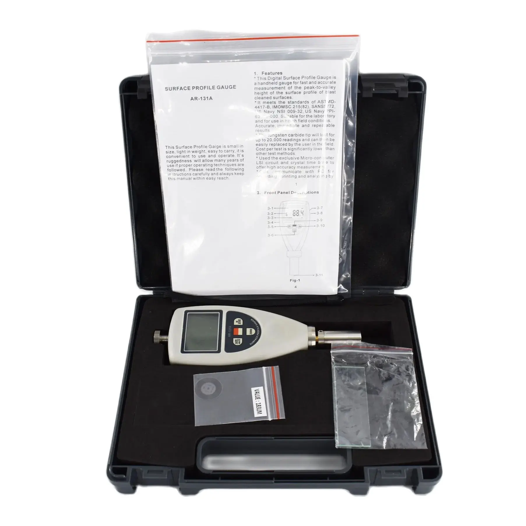 AR-131A Portable Surface Roughness Tester Resolution 1 &micro;m(0.1 mils) Easy to Use