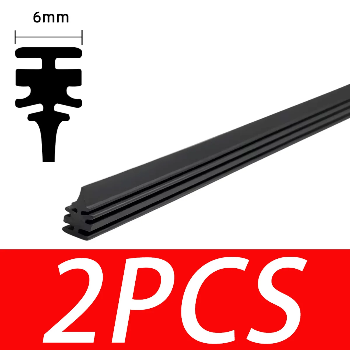 Premium Natural Rubber Car Wiper Replacement Strips | Multiple Quantity Options