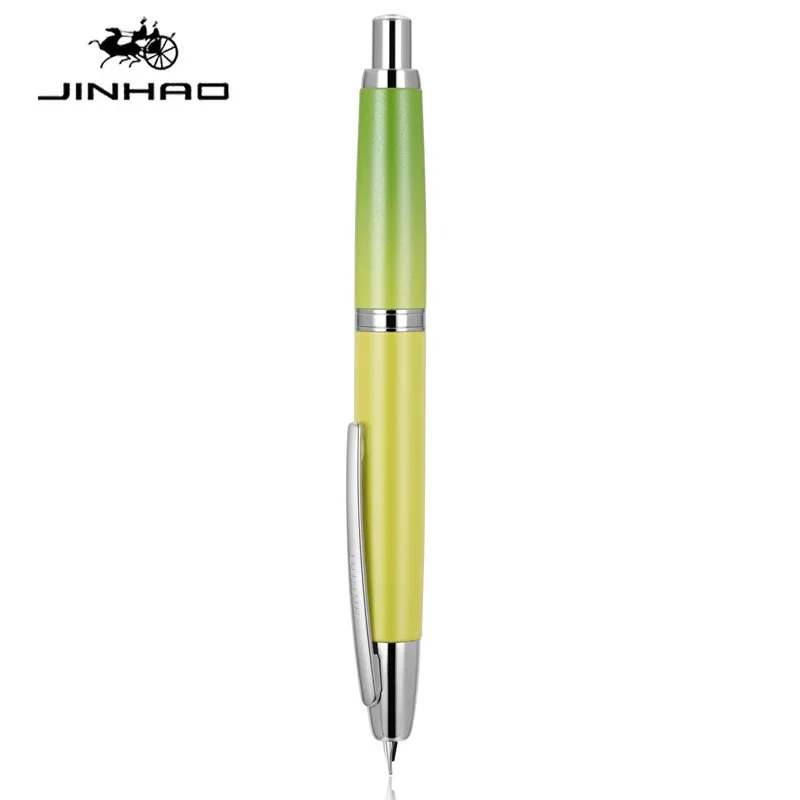 Jinhao-格納式万年筆、クラシックプレス、キャップレス、ポータブル