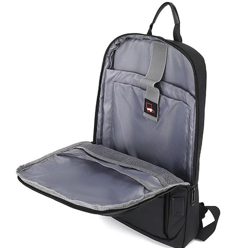 2023 New Fashion Thin Backpack Casual Lightweight Oxford Cloth Expandable Waterproof Outdoor Travel Backpack for Men 2