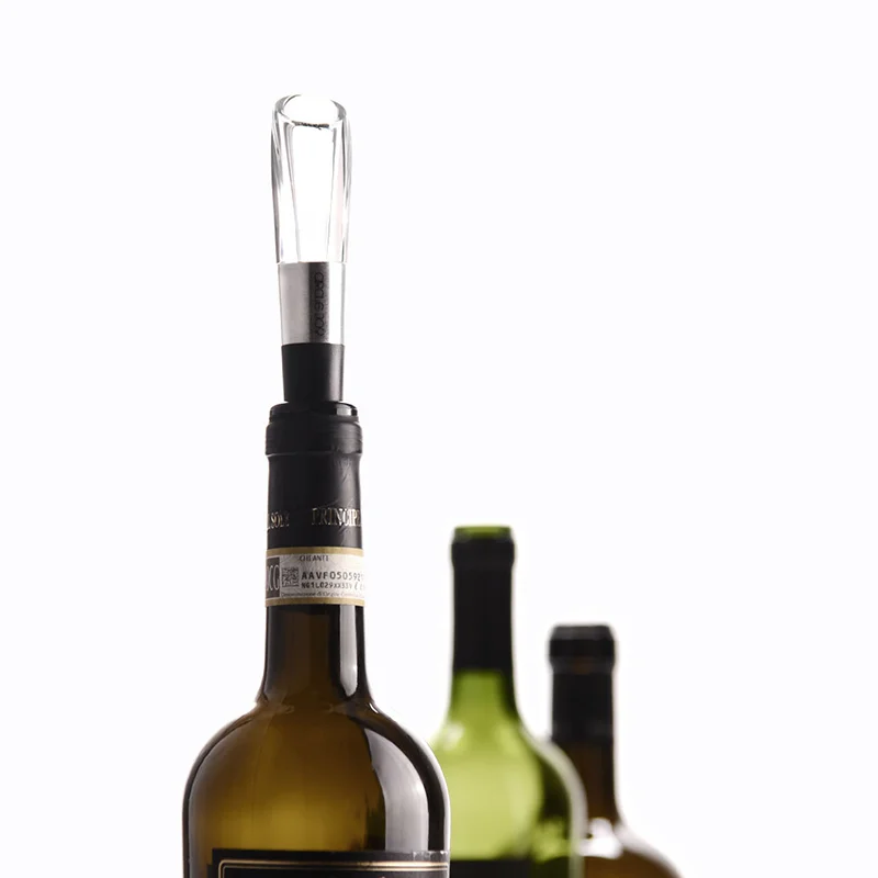 Circle Joy Fast Wine Decanter Mini Portable Wine Filter Air Intake Bottle Pourer Aerator For Family Bar