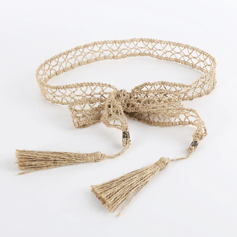 170cm Women Waistband Belt Thin Belt Simple Decoration Tie with Dress Long Waist Rope Knotted Vintage Dresses String Waist Chain