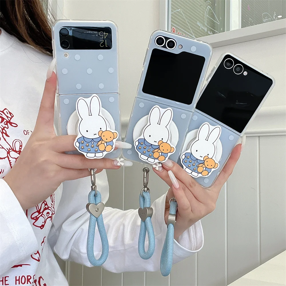 Polka Dot Magnetic Phone Case with Magsafe and Miffy Rabbit Stand