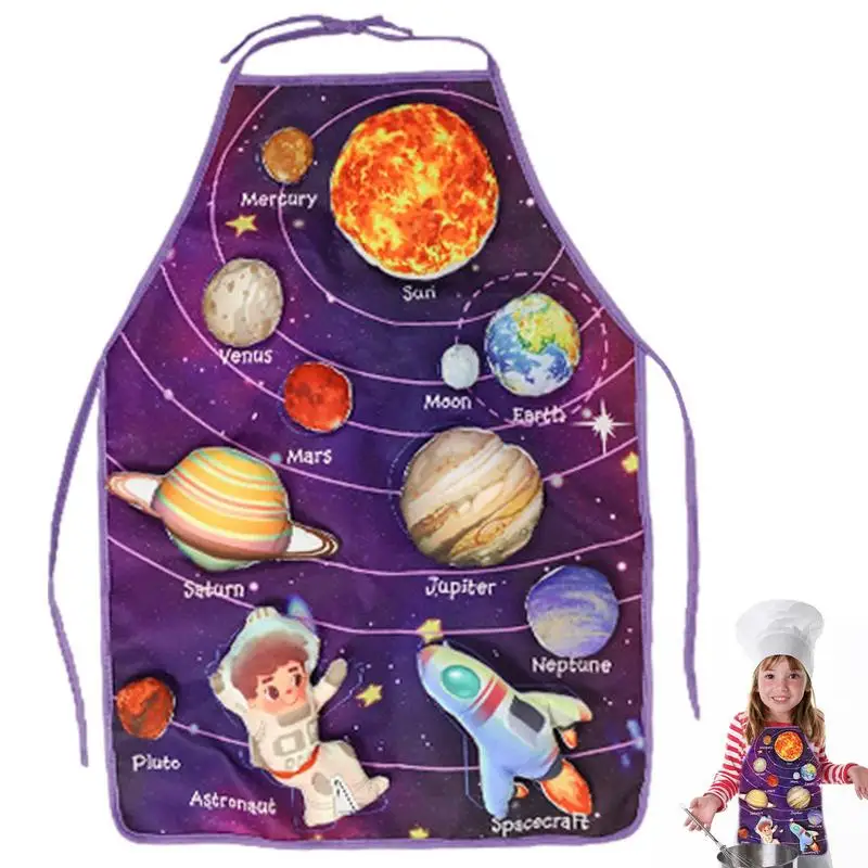 

Фартук для развития солнечной системы, детская игрушка для раннего развития, милая солнечная система Sun Moon