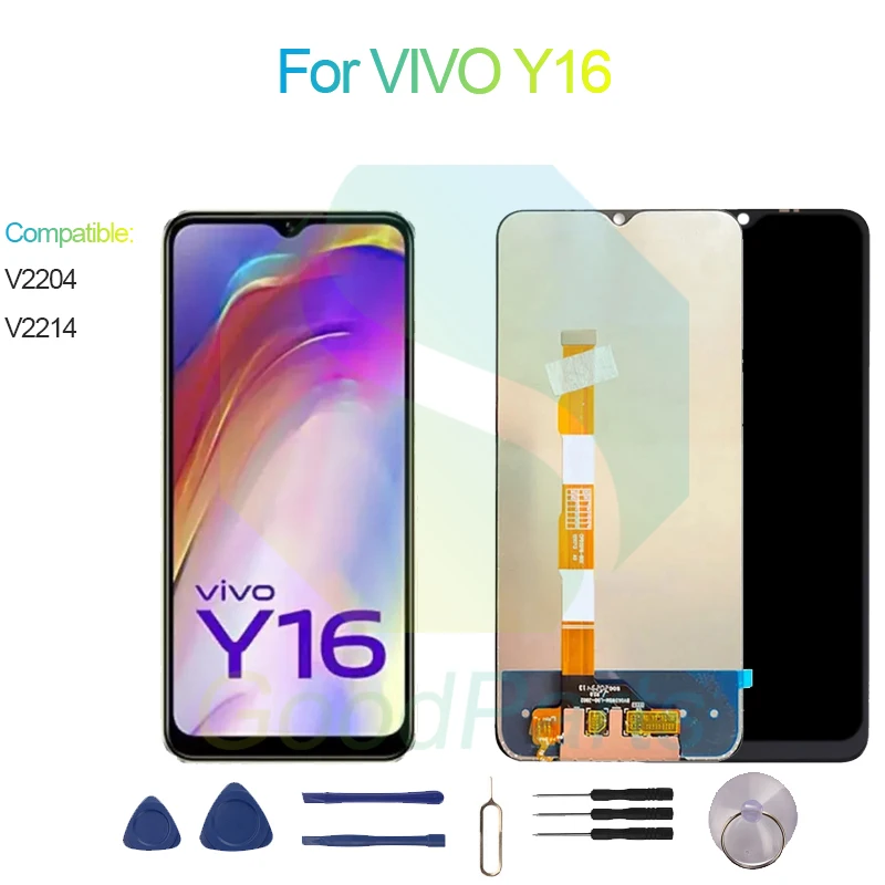 

For VIVO Y16 LCD Display Screen 6.51" V2204, V2214 For VIVO Y16 Touch Digitizer Assembly Replacement