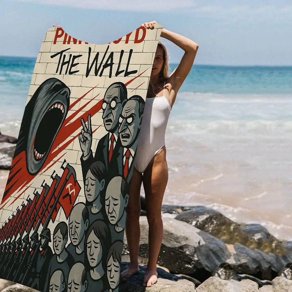 Rock Band P-PinK F-Floyd Microfiber Printed Beach Towel Mountain Climbing Yoga Beach Swimming Running Absorbent Soft Towel