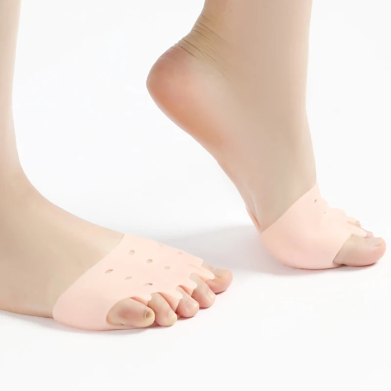 Honeycomb Forefoot Hallux Valgus Large Foot Bone Overlapping Shock Absorber Sebs Silicone Split Toe Forefoot Care Pad