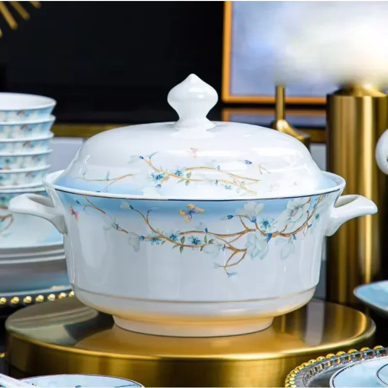 Ceramic bone china tableware, tableware set
