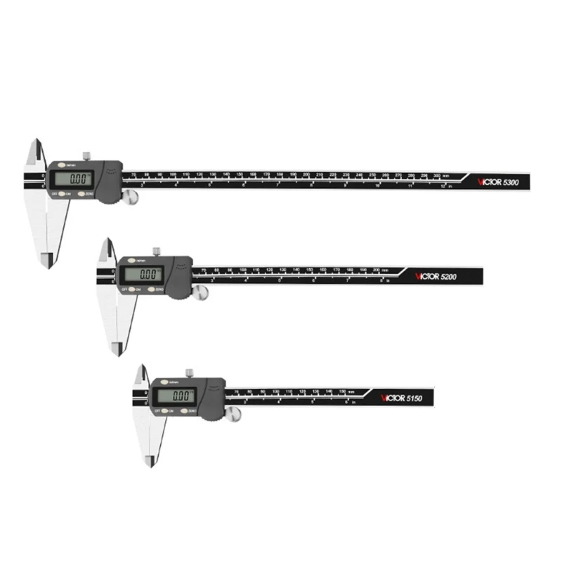 

Electronic Digital Caliper Portable Mini Stainless Steel Construction with Large LCD Screen for Household Measuring Tool