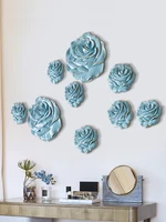 European three-dimensional flower wall mural pendant creative personality home living room wall wall hanging wall decoration 1
