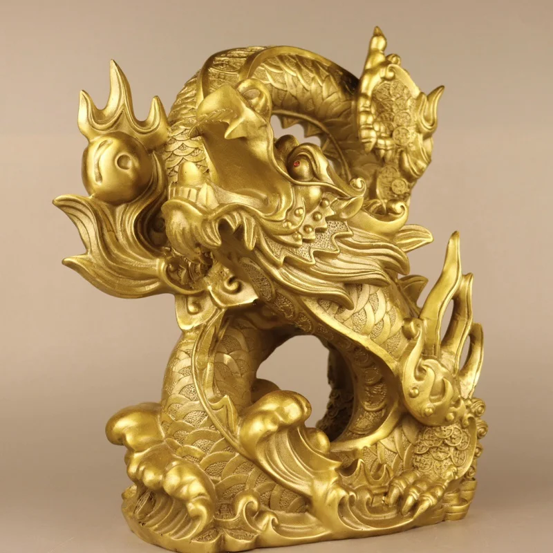 

Wholesale Brass Hanlong Decoration Copper Panlong Home Decorative Creative Gifts & Crafts Decoration New 2023