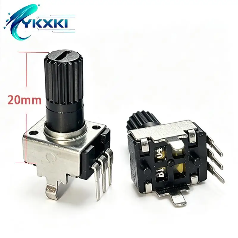10PCS RV09 Vertical 12.5mm Shaft 1K 2K 5K 10K 20K 50K 100K 200K 500K 1M 0932 Adjustable Resistor 9Type 3pin Seal Potentiometer