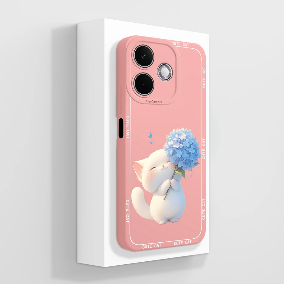 Artistic Oil Painting Flower Silicone Soft Protective Phone Case
