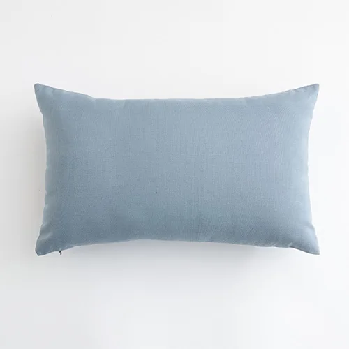 Light Blue Plaid Decorative Pillow Cover - Stylish Home Cushion