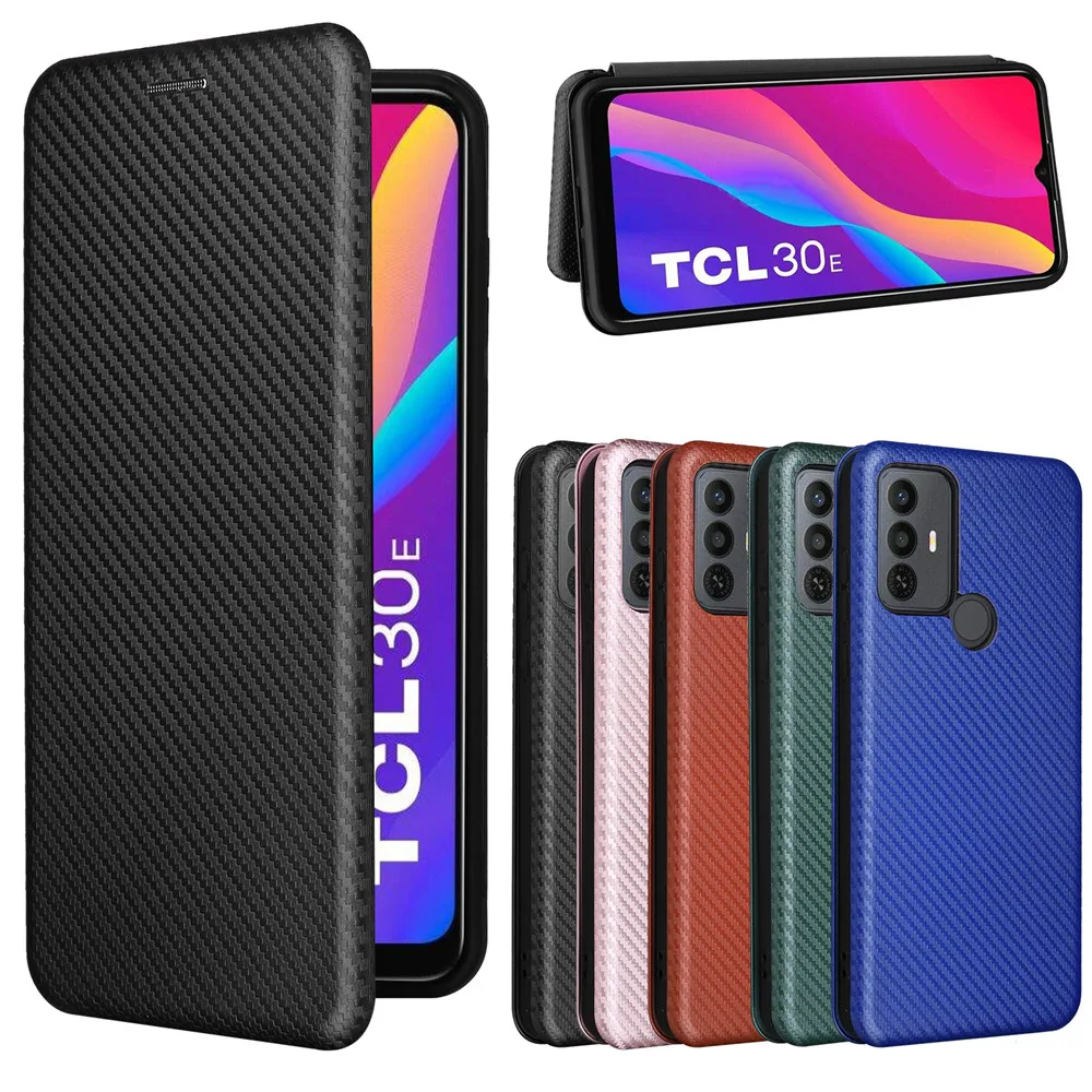 GOGME Cover per TCL 30 SE/TCL 305 / TCL 306, Pelle Premium Chiusura Magnetica a Scatto con [Flip Stand/Card Slot] PU Portafoglio Custodia Antiurto Cover, Nero