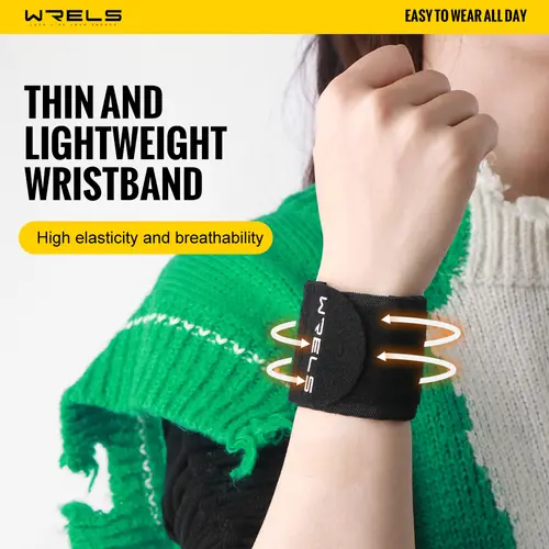 WRELS Wristband Wrapping Compression Sports Elastic Adjustable Wrist Guard Support Basketball Weight Training Wrist Wraps - Image 2
