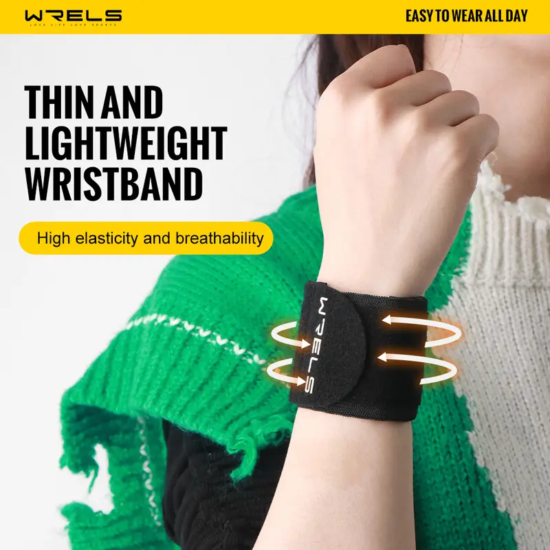 WRELS Wristband Wrapping Compression Sports Elastic Adjustable Wrist Guard Support Basketball Weight Training Wrist Wraps - Image 2