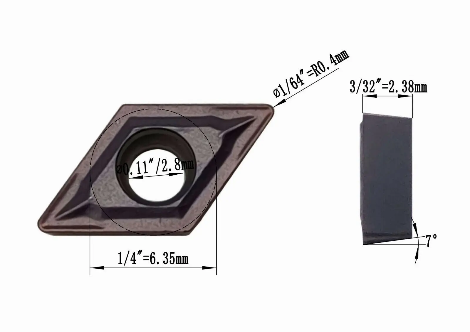 Рисунок 6 - DCMT070204 DCMT 21
