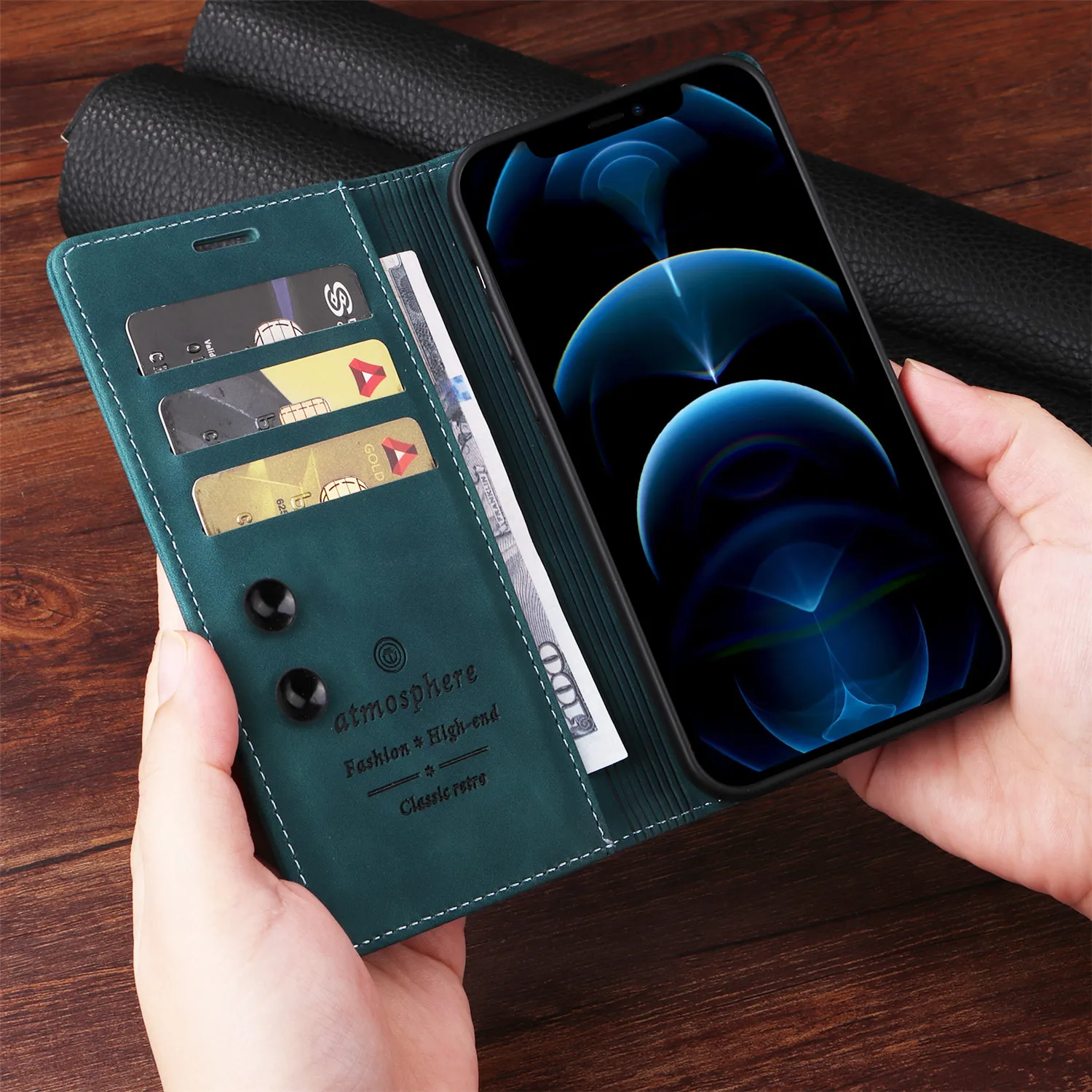Leather phone case Leather Wallet Case For Xiaomi Redmi 9 9A 9C 9T 10 10A 10C 11A 12C Note 12 11 10S 9 8 K40 K60 Pro Holder Flip Stand Phone Cover
