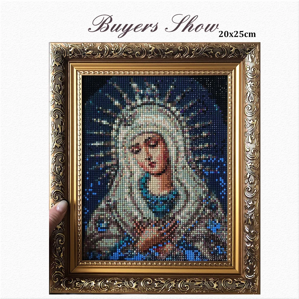 Diamond Mosaic Icon Diamond Embroidery Rhinestones Painting Virgin Mary