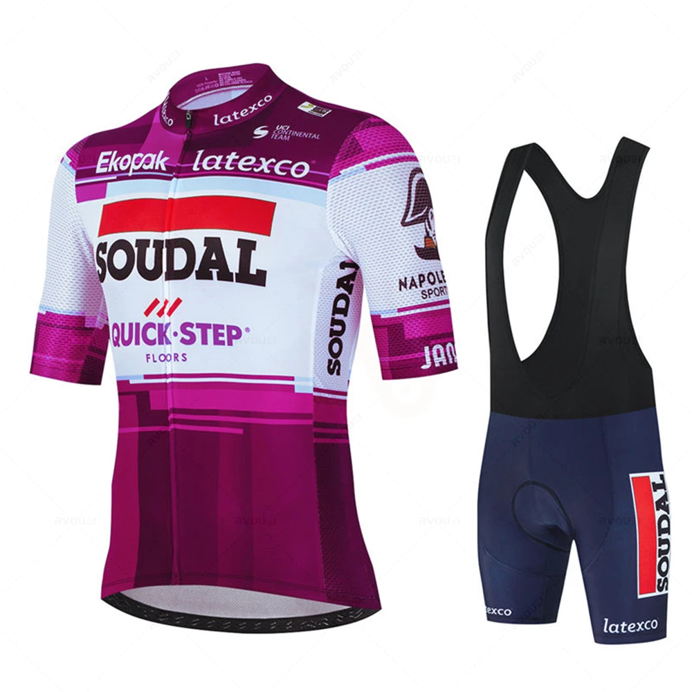 Soudal Quick Step Fluorescent Green Cycling Jersey Kit Bicycle Men Bike Bib Shorts Clothes Maillot Sets Clothing Ropa Ciclismo cycling jersey cycling shirt cycling suit cycling jersey set