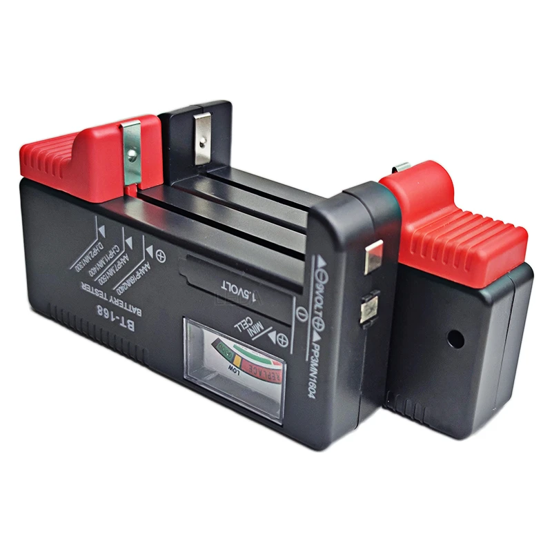 1Pcs BT-168 BT-168D Digital Battery Tester LCD Display AA/AAA/C/D/9V/1.5V Button Cell Battery Capacity Check Detector 5