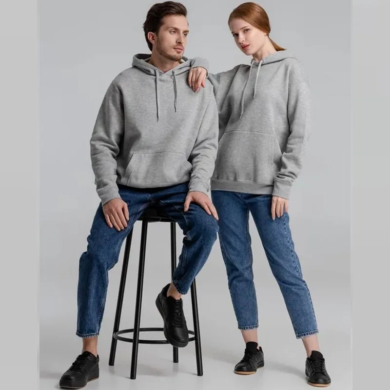 남성용 단색 플리스 후드 스웨트셔츠 가벼운 야외 스포츠 탑 사이클링 여행 가정..