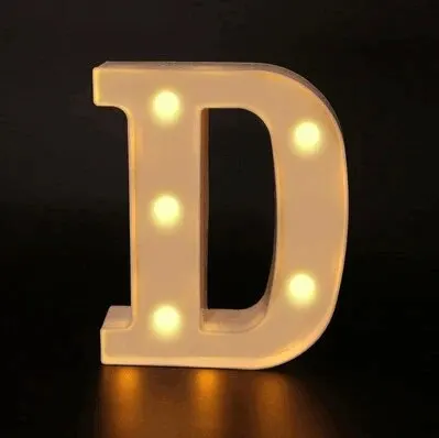 Illuminated LED Alphabet Letter Light - Stylish Decor