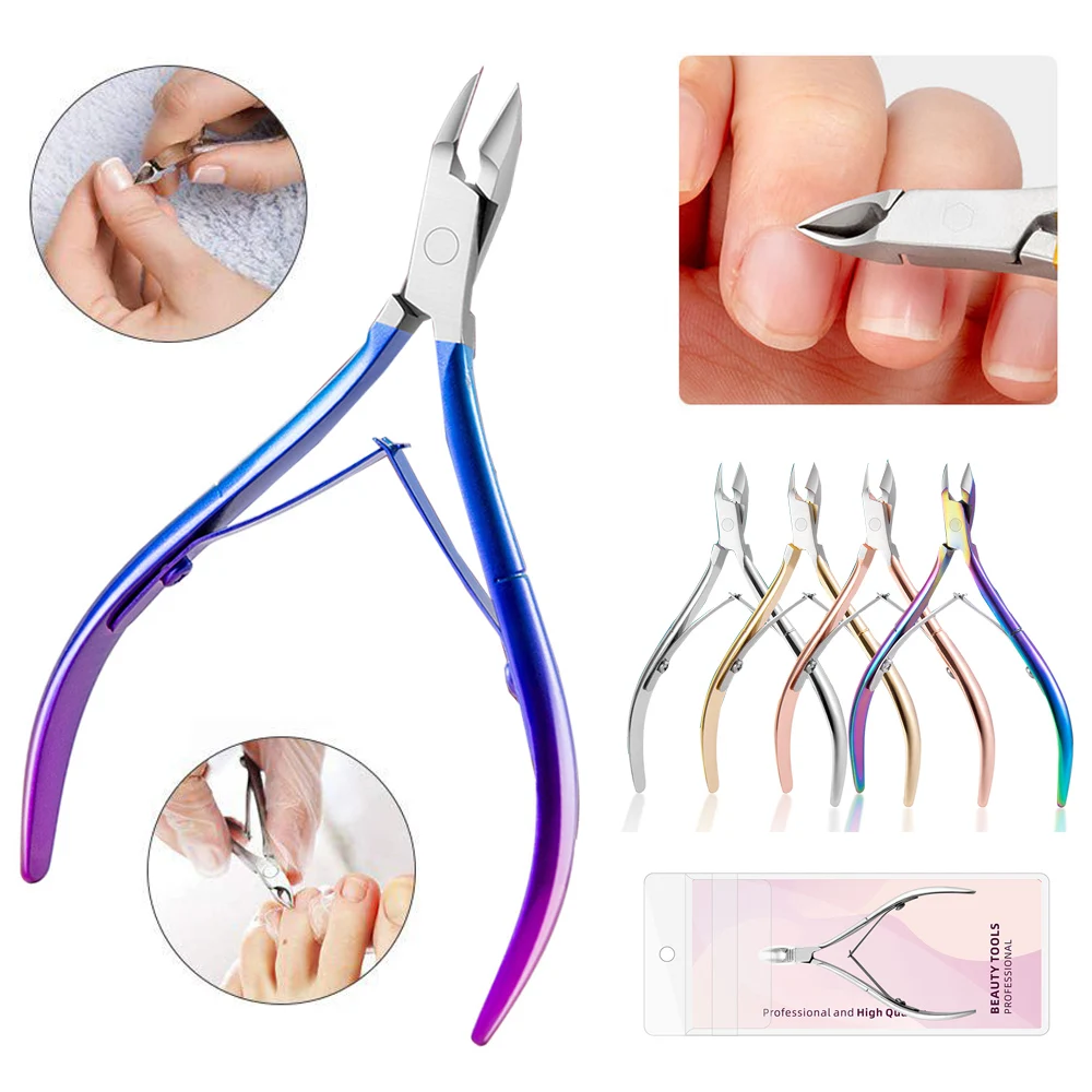 Gradient Cuticle Nippers, Surgical Steel Sharp 3
